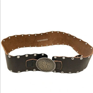 Express | Accessories | Vtg Y2k Express Studded Boho Brown  display picture 1